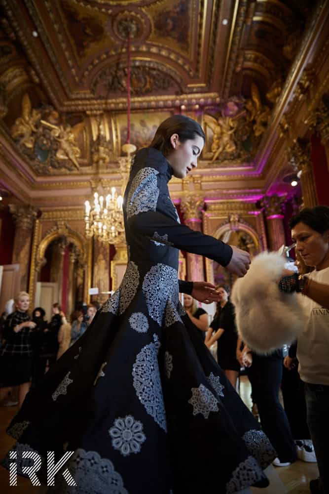 Yanina Couture, Fall-Winter 2017 Backstage Photo by Iris Brosch