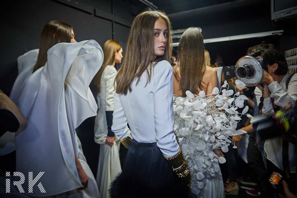 Stephane Rolland, Fall/Winter 2017 - Haute Couture, Backstage with Iris Brosch