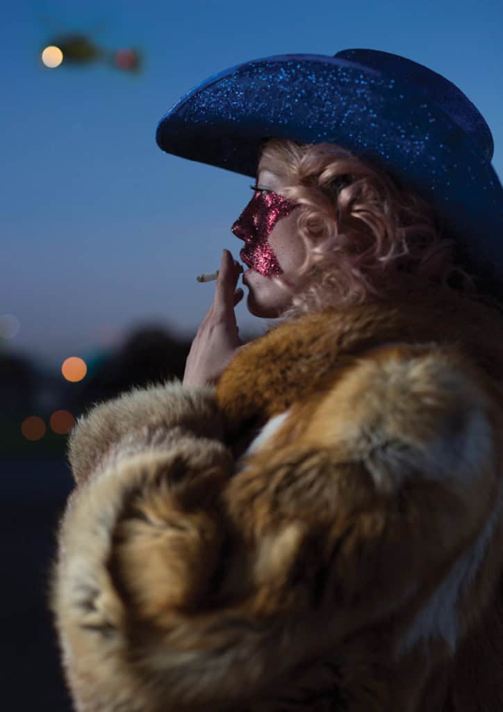 Cowgirl smoking