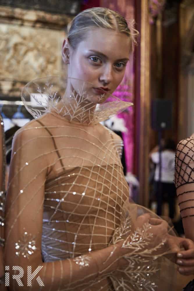 Yanina Couture, Fall-Winter 2017 Backstage Photo by Iris Brosch