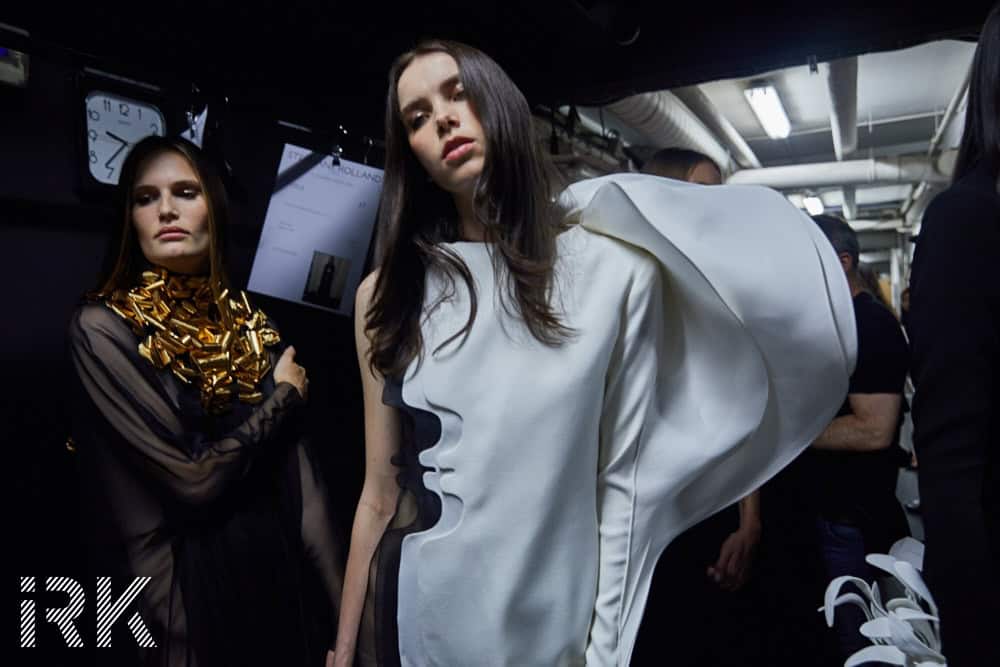 Stephane Rolland, Fall/Winter 2017 - Haute Couture, Backstage with Iris Brosch