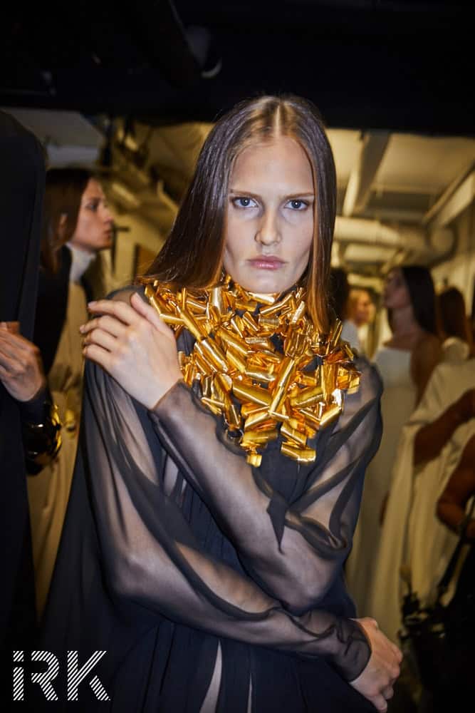 Stephane Rolland, Fall/Winter 2017 - Haute Couture, Backstage with Iris Brosch