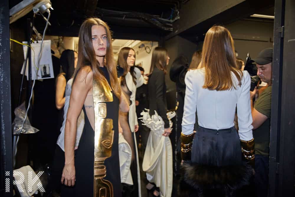 Stephane Rolland, Fall/Winter 2017 - Haute Couture, Backstage with Iris Brosch