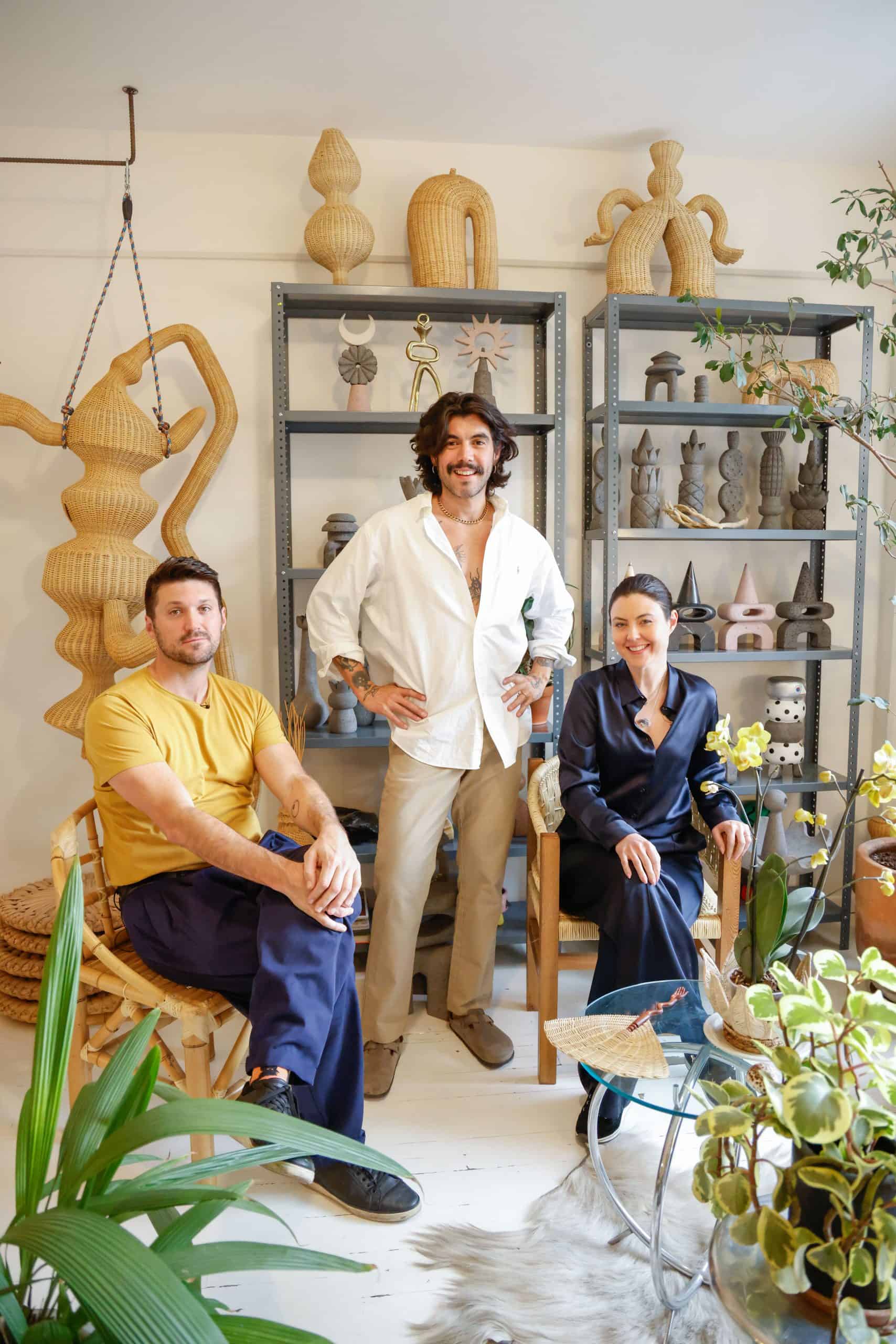 Dunes Design founder Jim Warnock, Designer Salvador Compañ and collaborating with Susie Novak