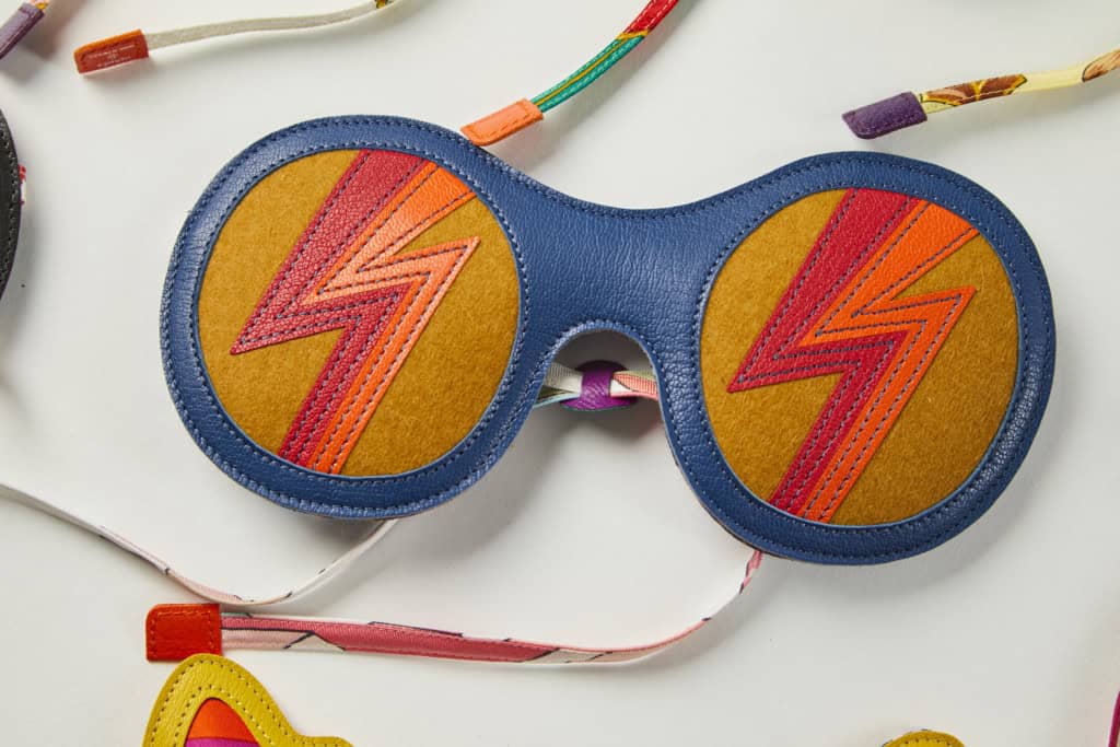 Hermès - petit h Upcycled Travel mask in lambskin silk wool felt and cashmere - Hermès - petit h © Eugenia Sierko