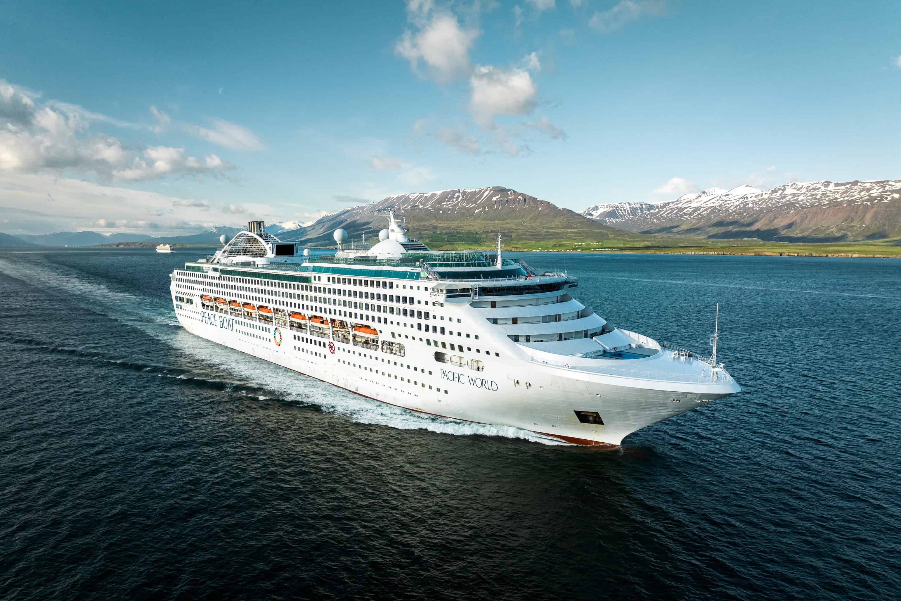 color landscape photograph of large boat