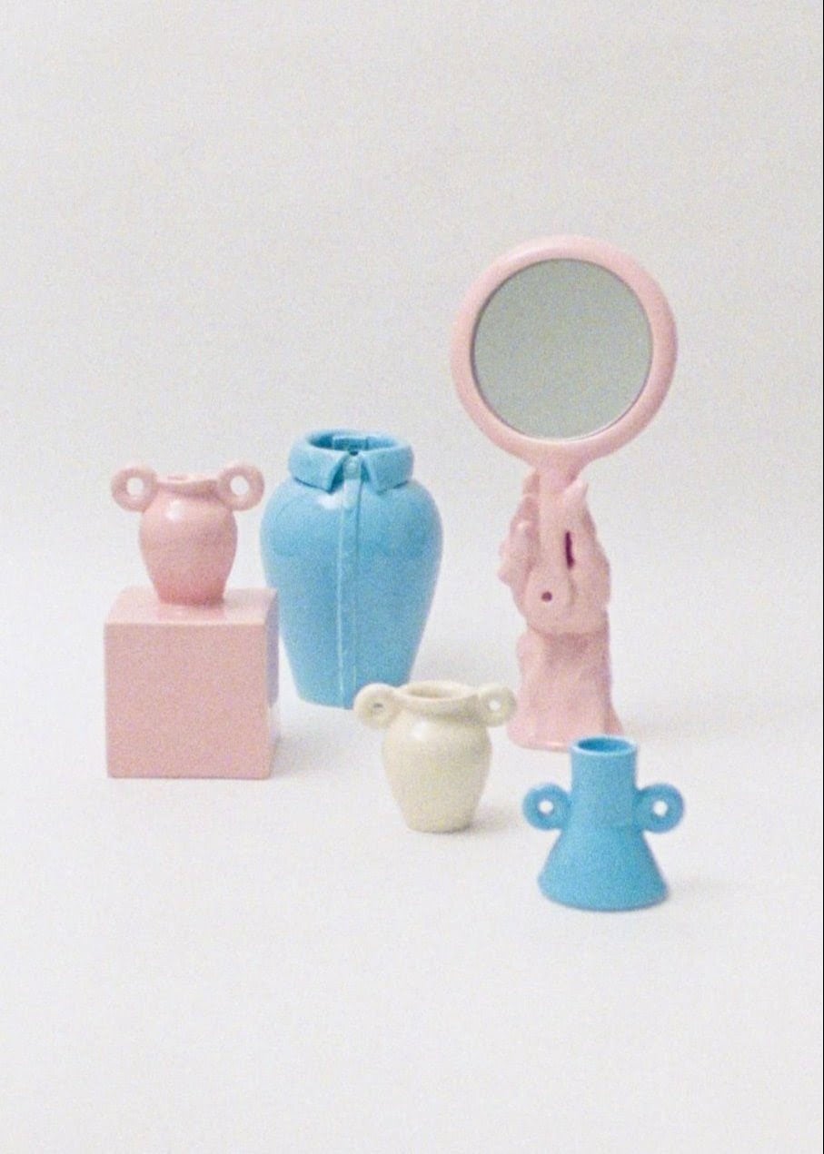 color photograph of ceramic collection