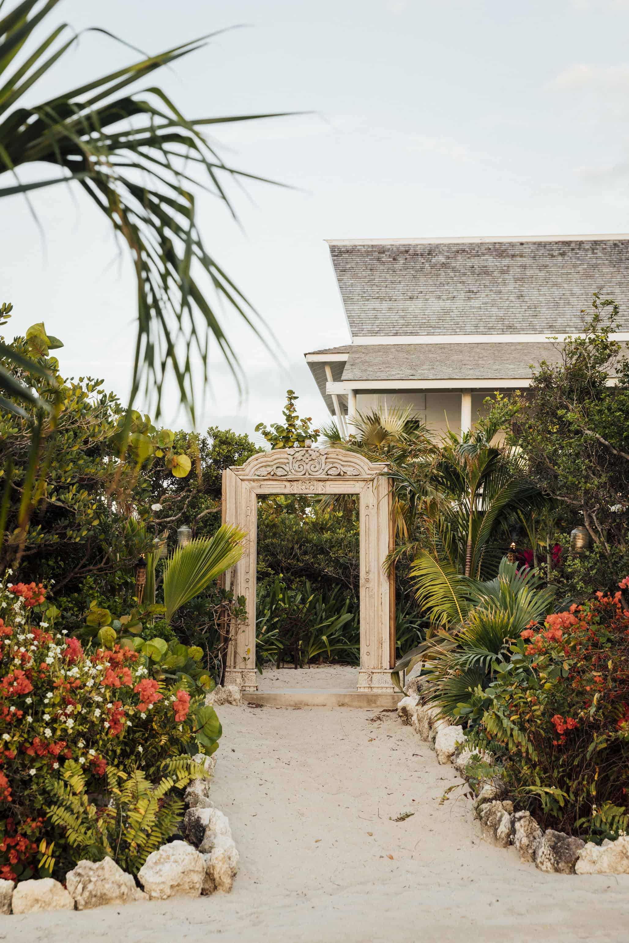 daylight villa garden walkway landscape color photography