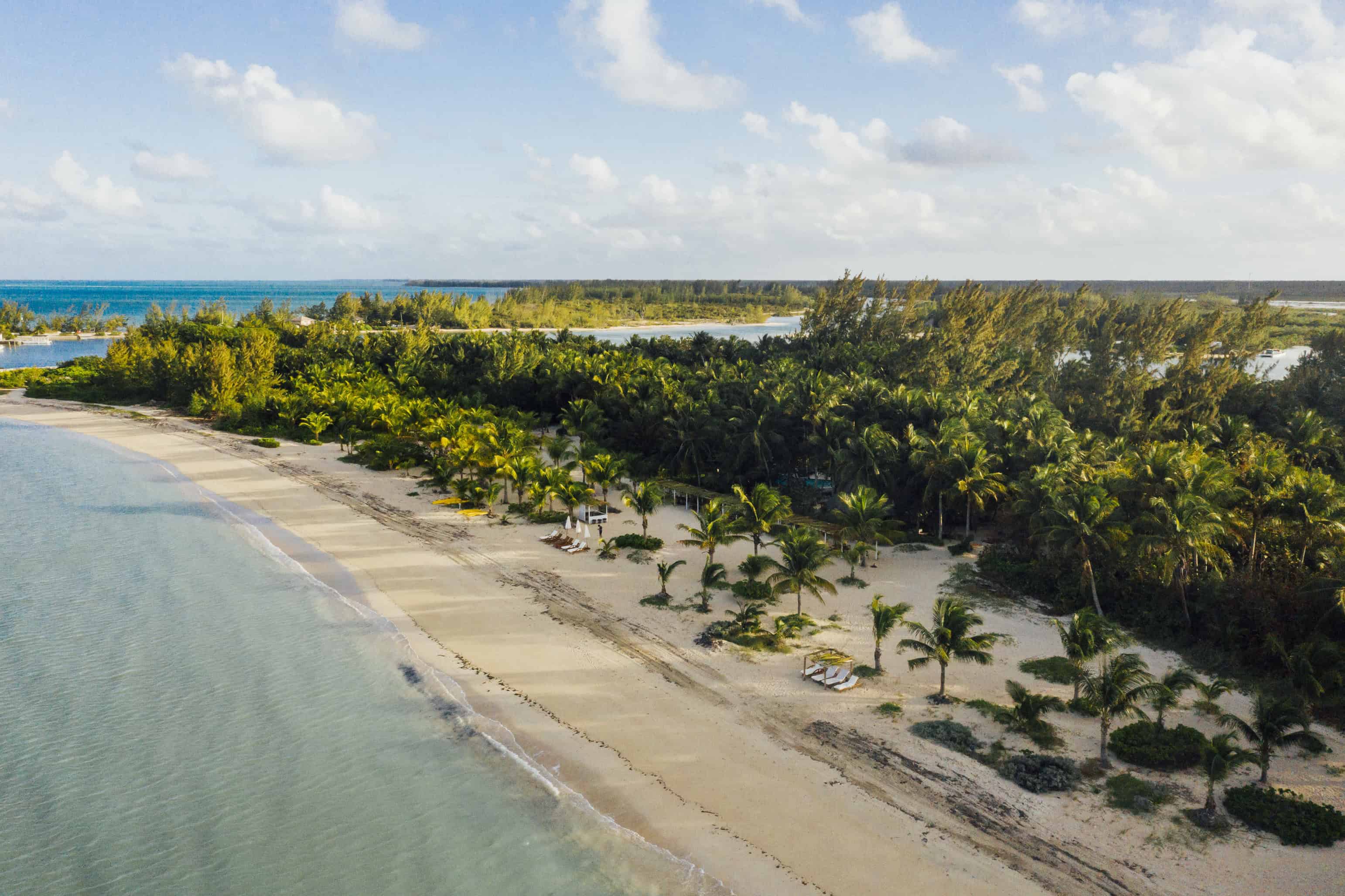 aerial landscape photography of caribbean shoreline in color